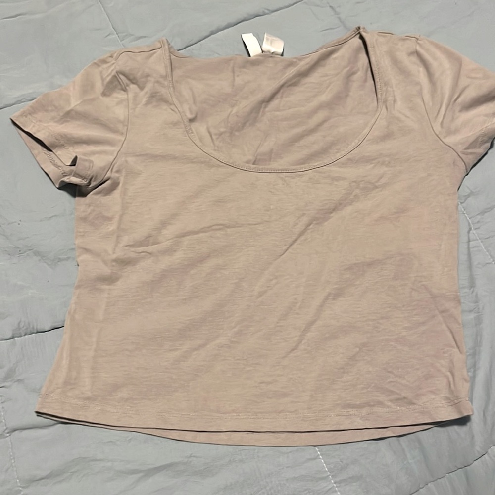Grey crop top